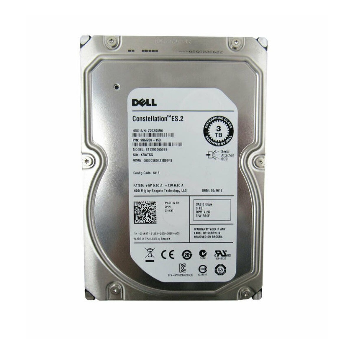 DYSK DELL 3TB SAS 6G 7.2K 3,5 091K8T