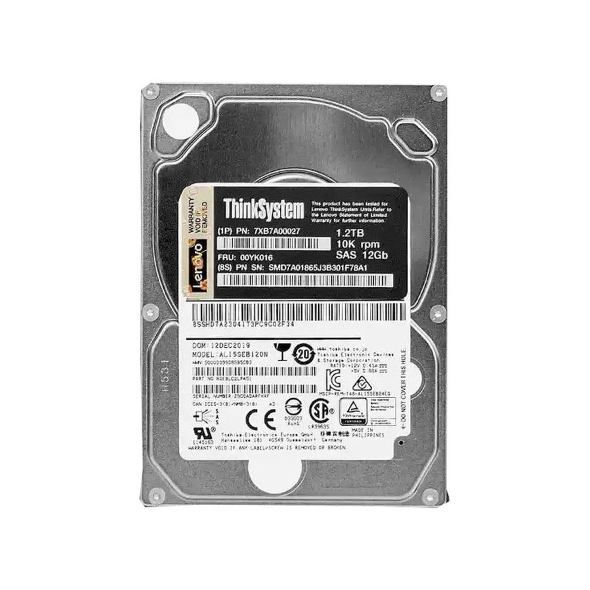 LENOVO 1.2TB SAS AL15SEB120N 10K 12G 2,5 00YK016