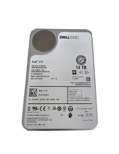 DELL EXOS X14 14TB SAS ST14000NM0168 7.2K 12G 3,5