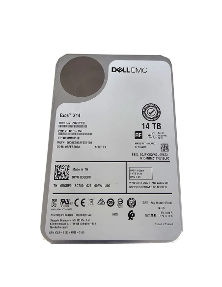 DELL EXOS X14 14TB SAS ST14000NM0168 7.2K 12G 3,5