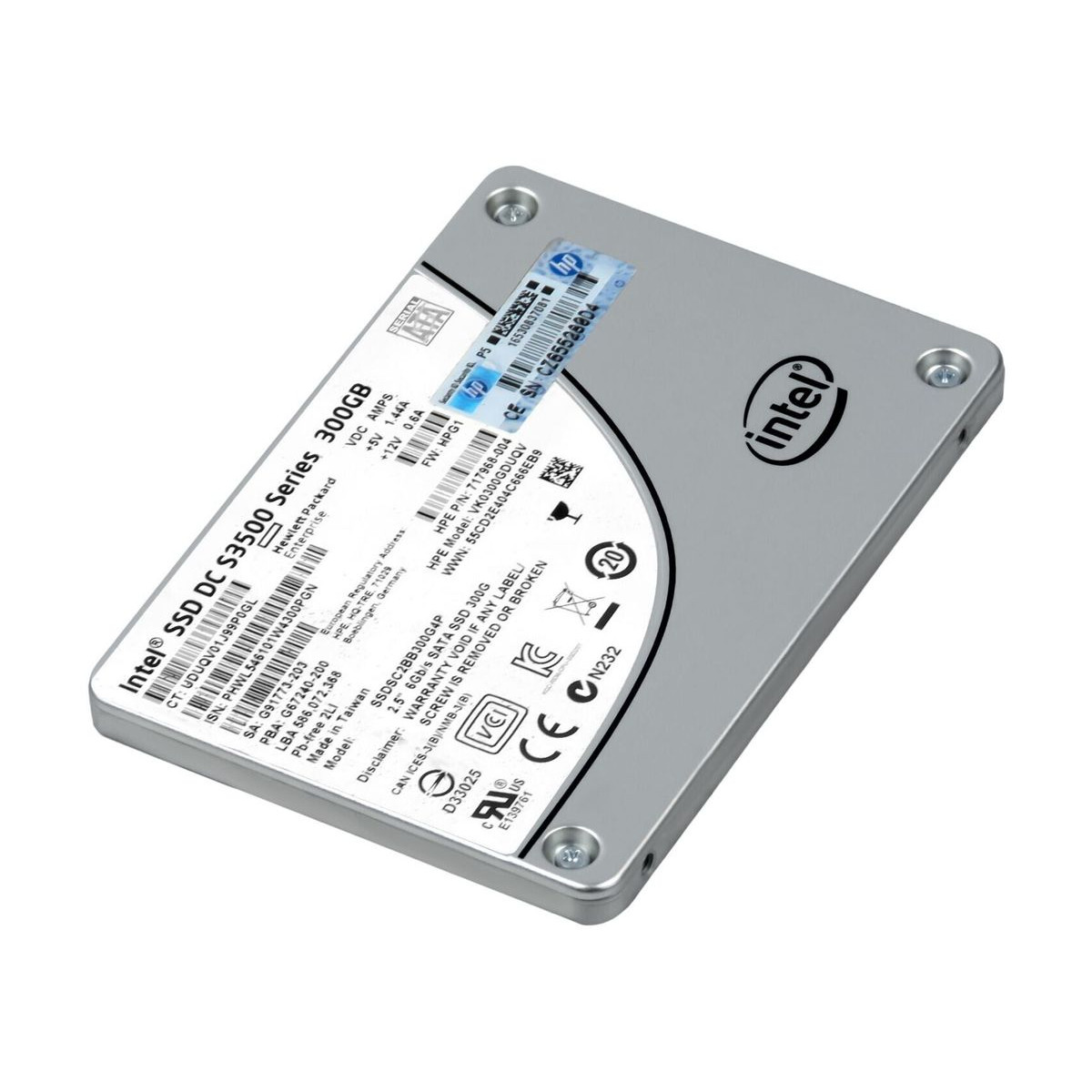 DYSK HP INTEL DC S3500 300GB SSD SATA 6G 2,5 VK0300GDUQV 717968-004