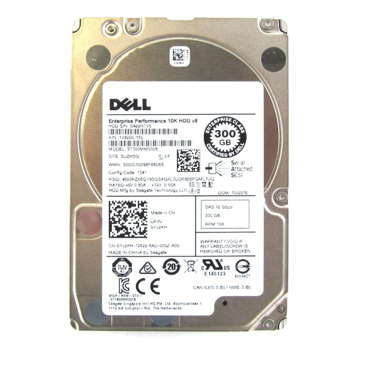 DYSK DELL SEAGATE 300GB SAS 12G 10K 2,5 ST300MM0008 1V8200-150 0YJ2KH