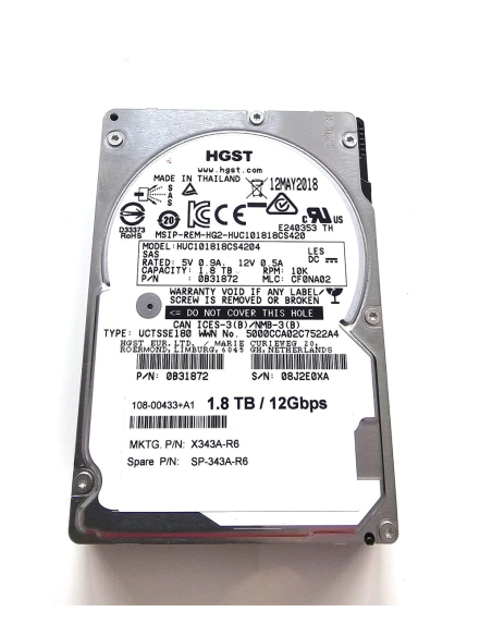 DYSK HGST NETAPP 1.8TB SAS 12G 10K 2,5 HUC101818CS4204 0B31872