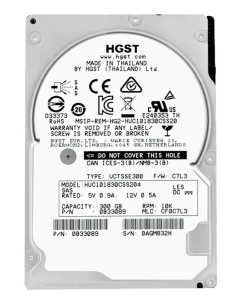 FUJITSU HGST 300GB SAS 10K 12G 2,5 A3C40196288