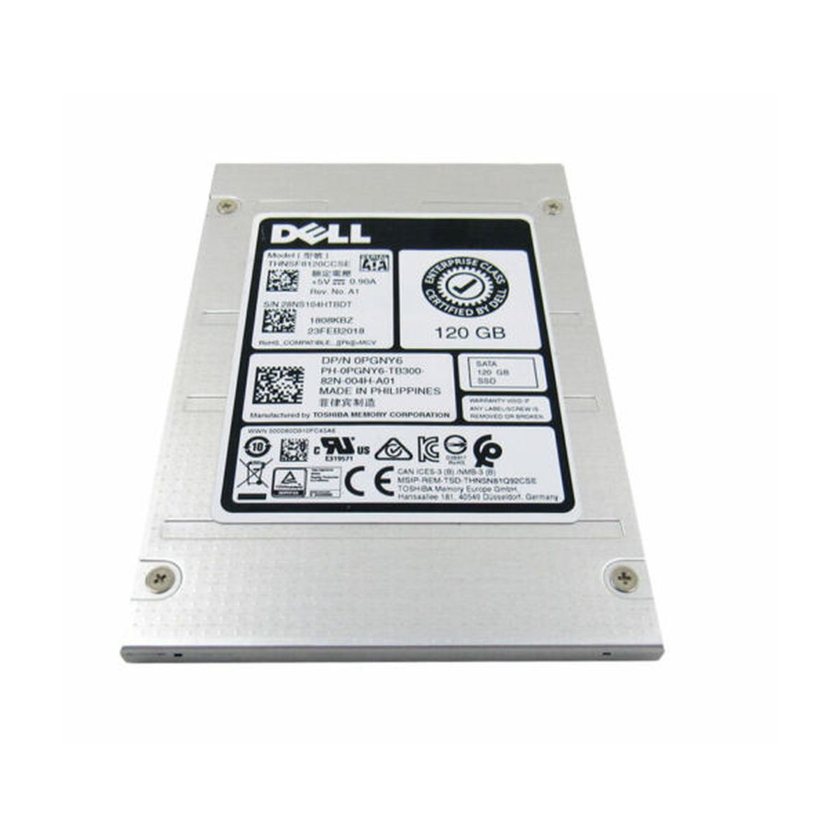 DYSK DELL TOSHIBA 120GB SSD SATA THNSF8120CCSE MLC 2,5 0PGNY6