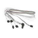 KABEL SUPERMICRO MINISAS SFF-8087 KĄTOWY NA 4xSATA 70CM 75CM CBL-SAST-0659