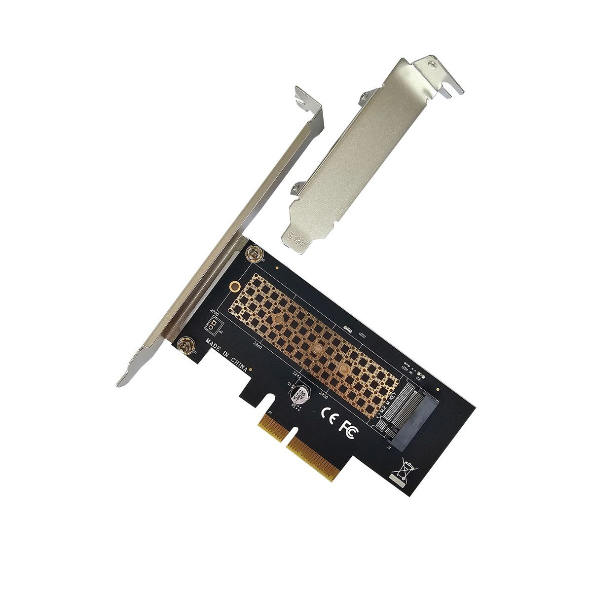 ADAPTER PRZEJŚCIÓWKA PCIe x4 NA M.2 NVMe SSD FULL LOW