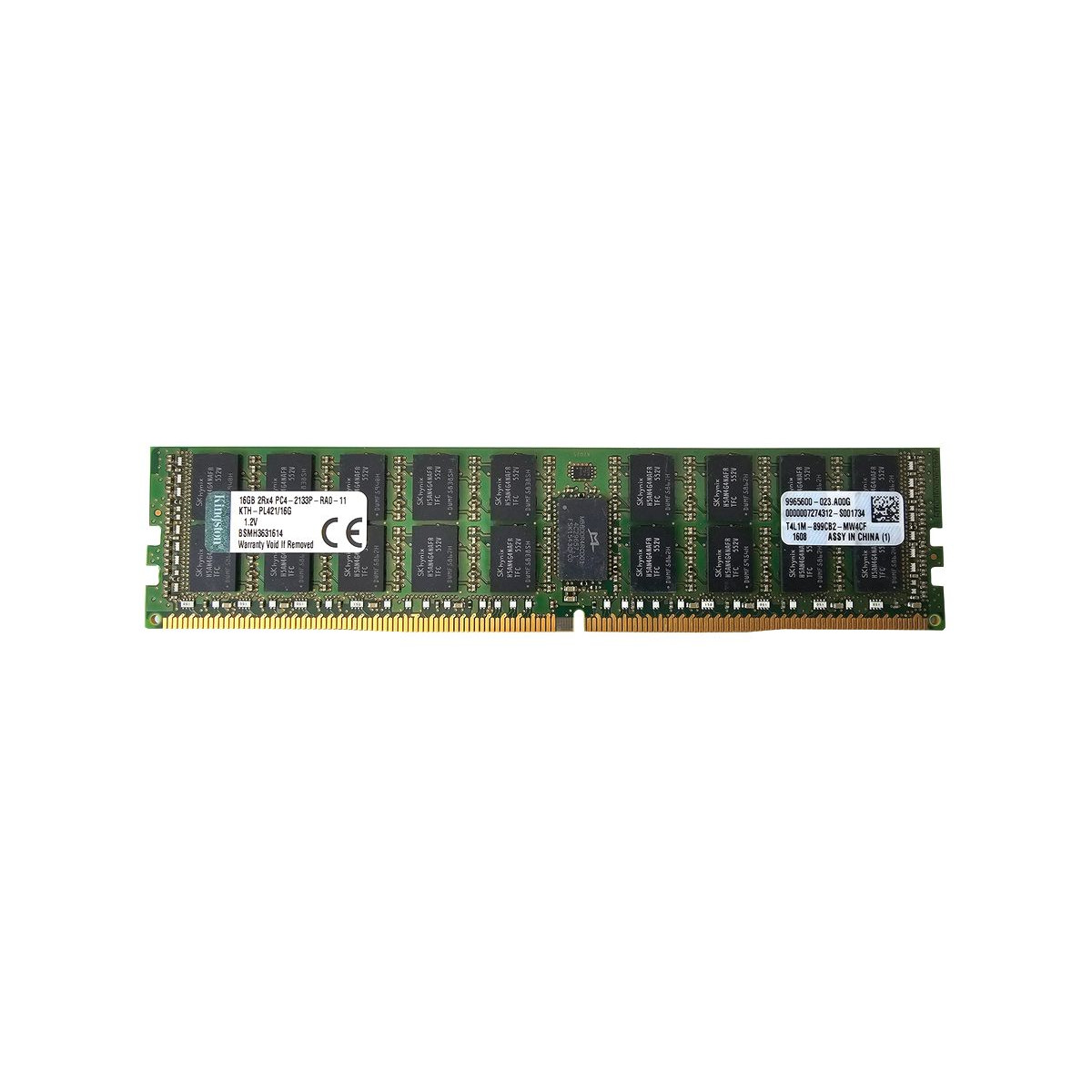 KINGSTON 16GB 2Rx4 PC4-2133P ECC REG KTH-PL421/16G