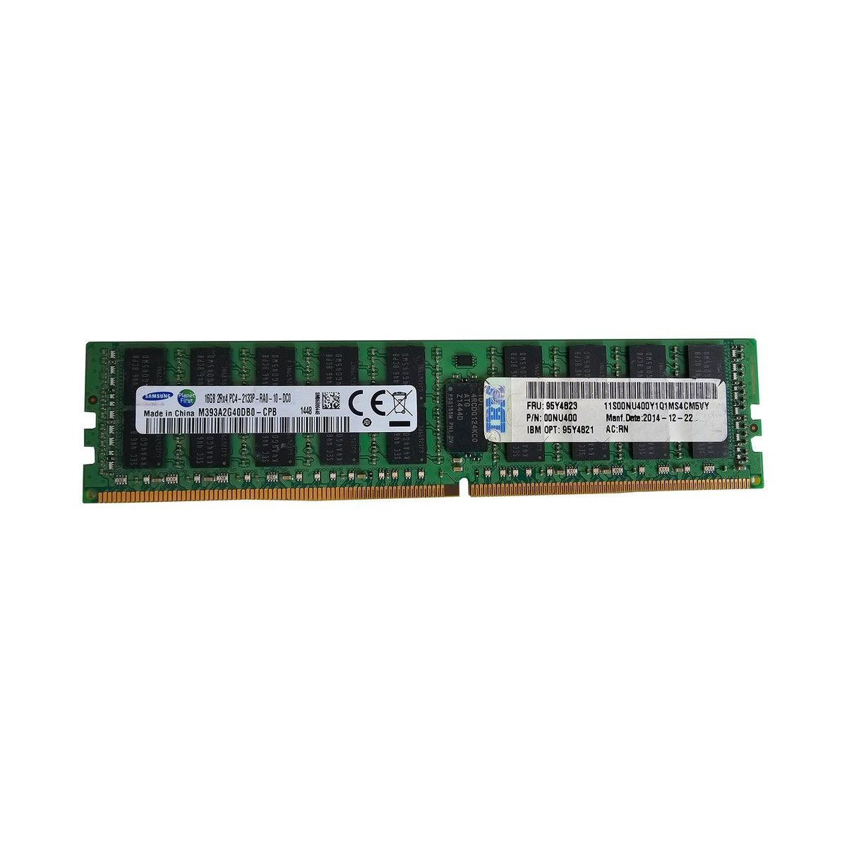 LENOVO SAMSUNG 16GB DDR4 2Rx4 PC4-2133P ECC REG 95Y4823 M393A2G40DB0-CPB