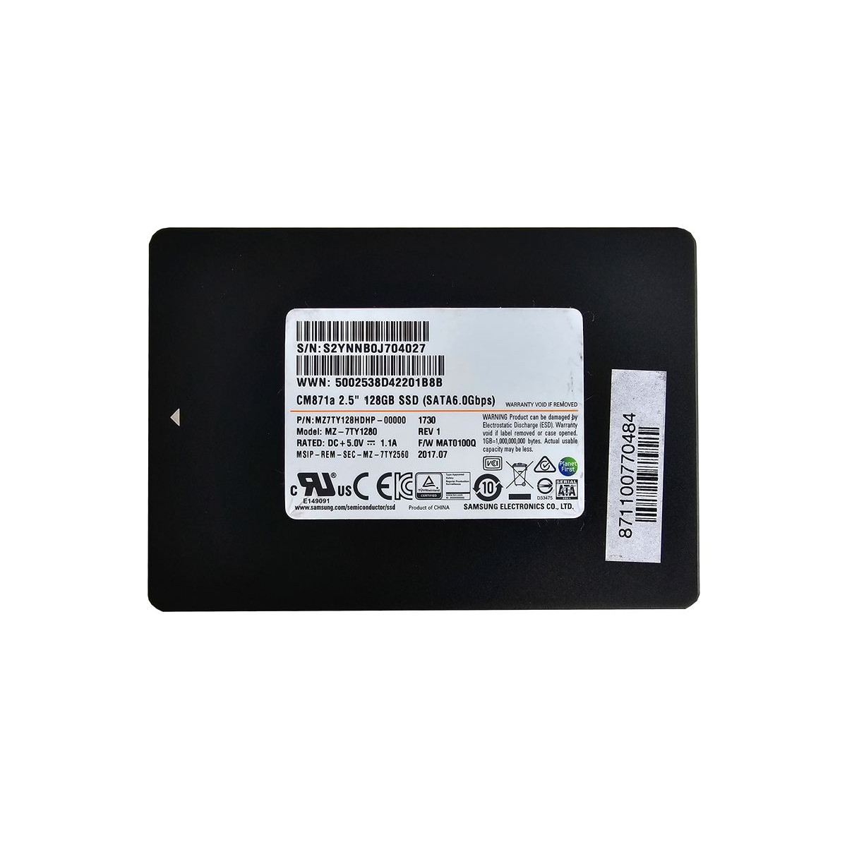 DYSK SAMSUNG 128GB SSD SATA 6G 2,5 MZ-7TY1280