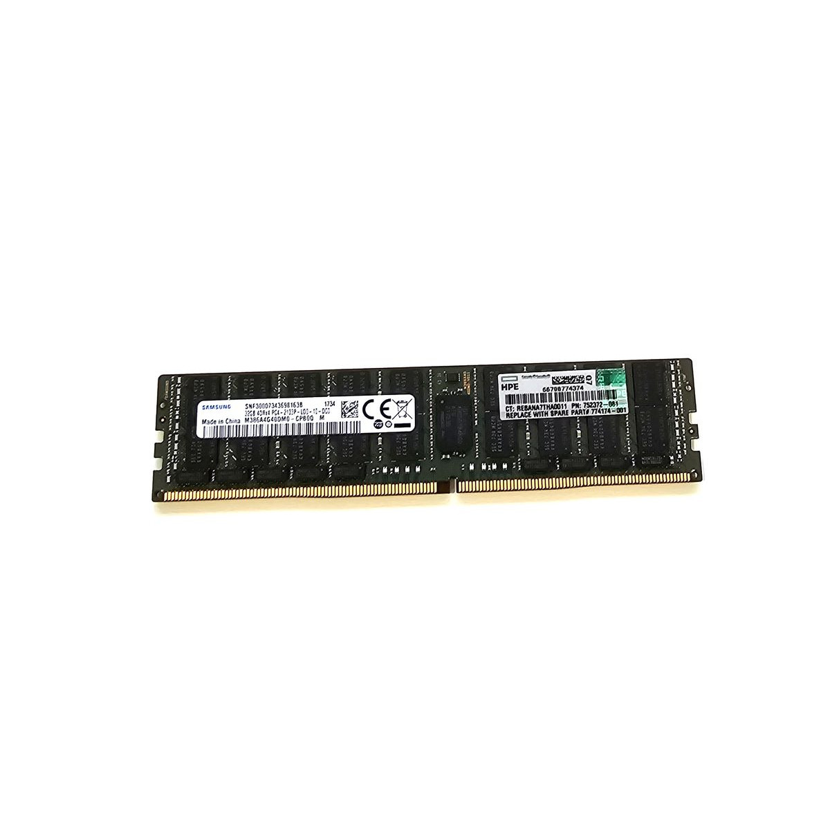 HP SAMSUNG 32GB 4Rx4 PC4-2133P ECC REG 752372-081