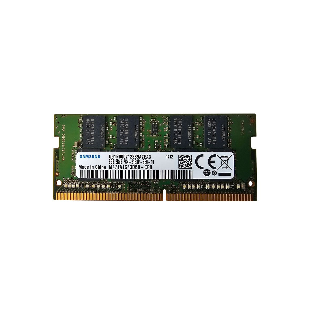 SAMSUNG 8GB PC4-2133P SODIMM DDR4 M471A1G43DB0-CPB