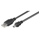 KABEL DIGITUS 1xUSB MINI B NA 1xUSB 2.0 TYP A 1M AK-300108-010-S