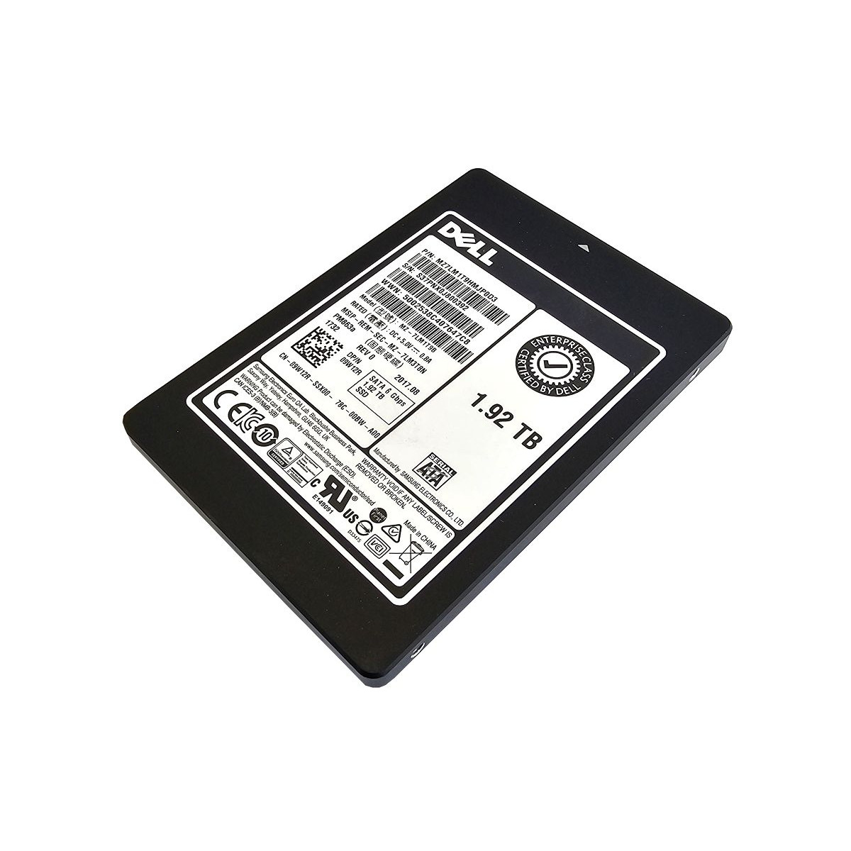 DYSK DELL SAMSUNG PM863a 1.92TB SSD SATA 6G 2,5 TLC 09W12R MZ-7LM1T9B