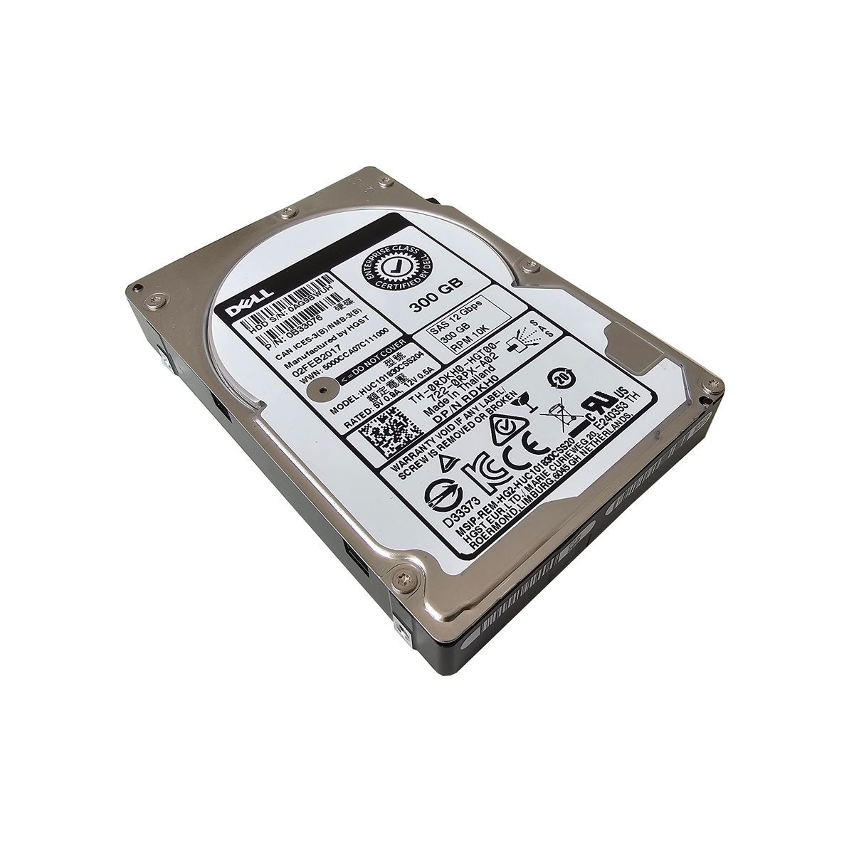 DYSK DELL HITACHI 300GB SAS 10K 12G 2,5 0RDKH0 0B33076