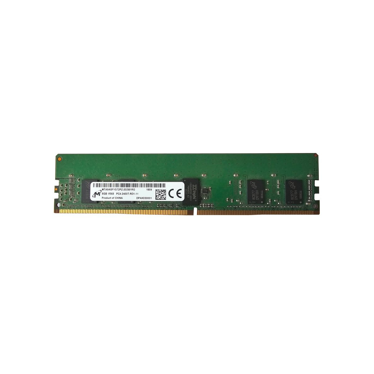 HPE MICRON 8GB 1Rx8 PC4-2400T ECC REG 809080-091 MTA9ASF1G72PZ-2G3B1RG