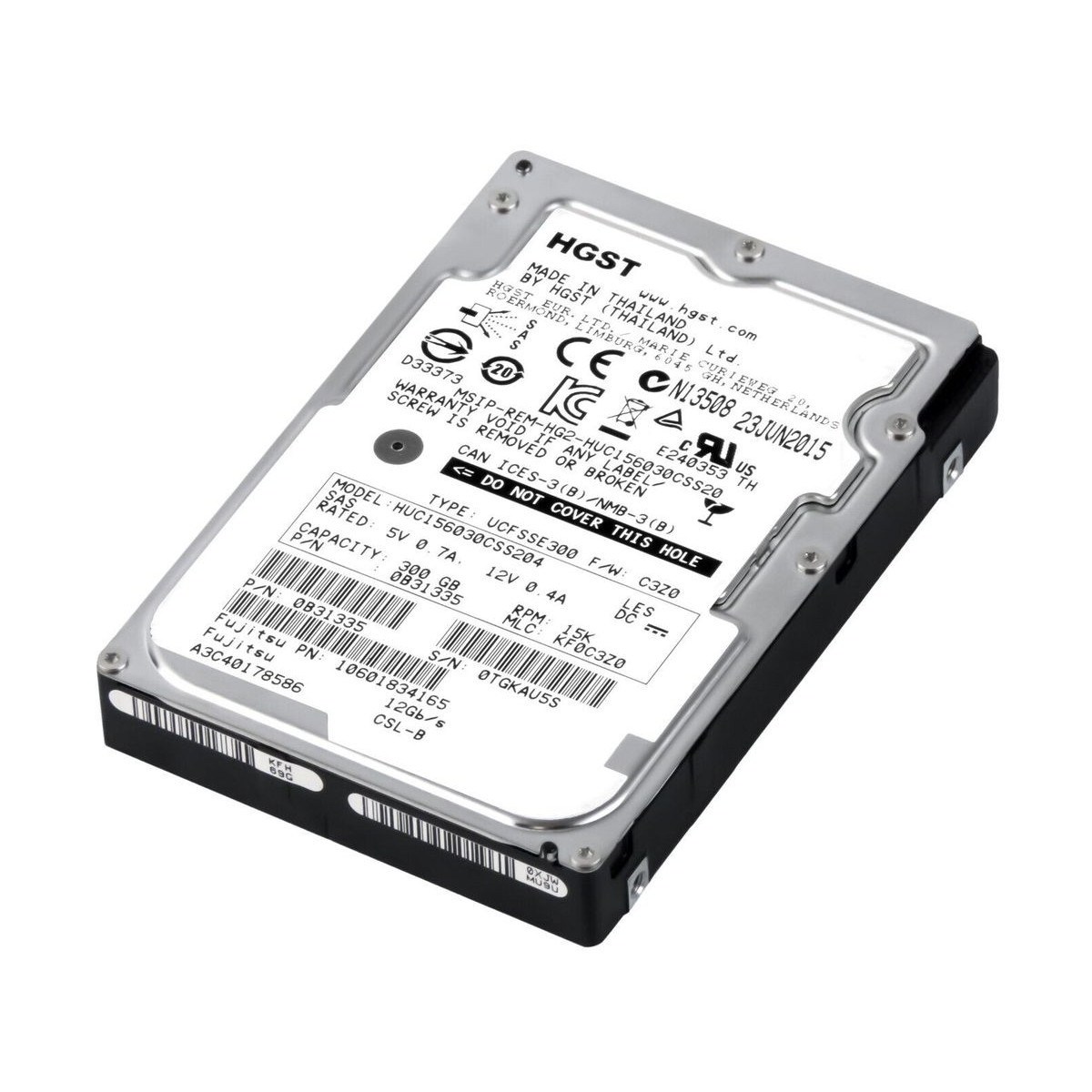 DYSK FUJITSU HITACHI 300GB SAS 12G 15K 2,5 10601834165 0B31335