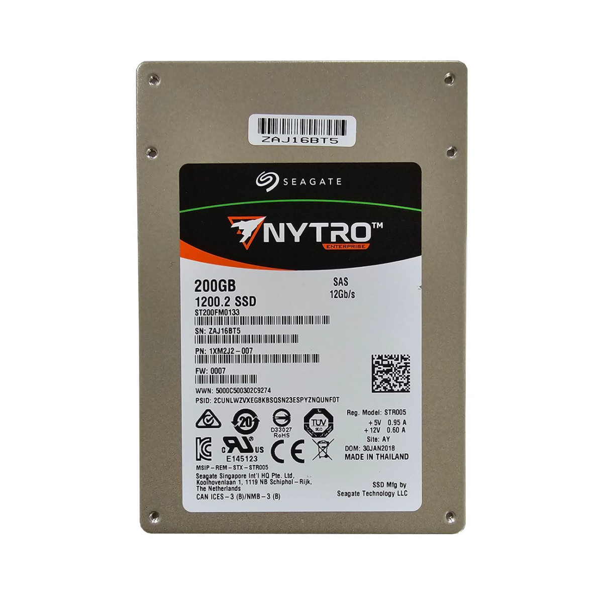 DYSK SEAGATE NYTRO 1200.2 200GB SSD SAS 12G 2,5 ST200FM0133