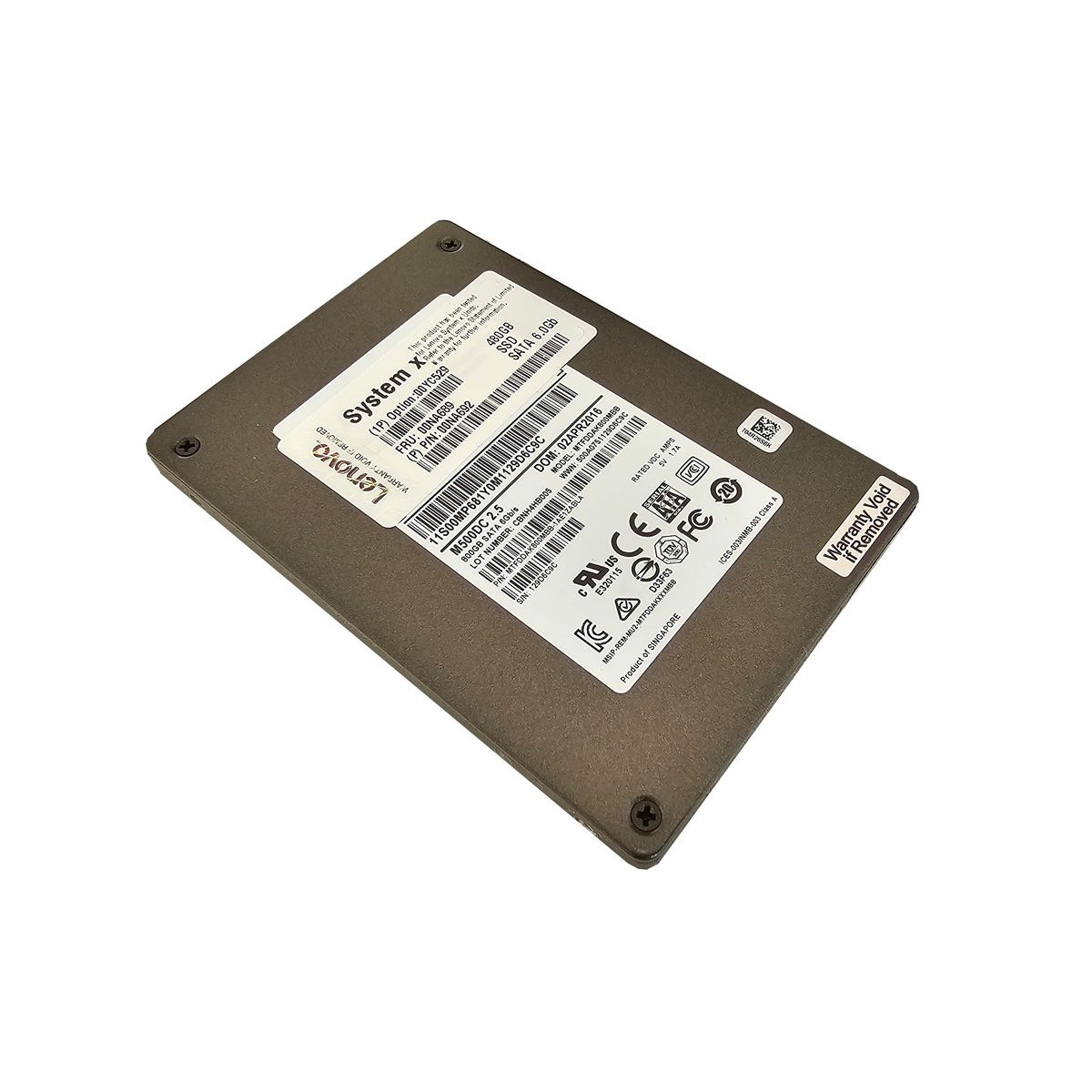 DYSK LENOVO MICRON MC500DC 480GB SSD SATA 6G 2,5 00NA692