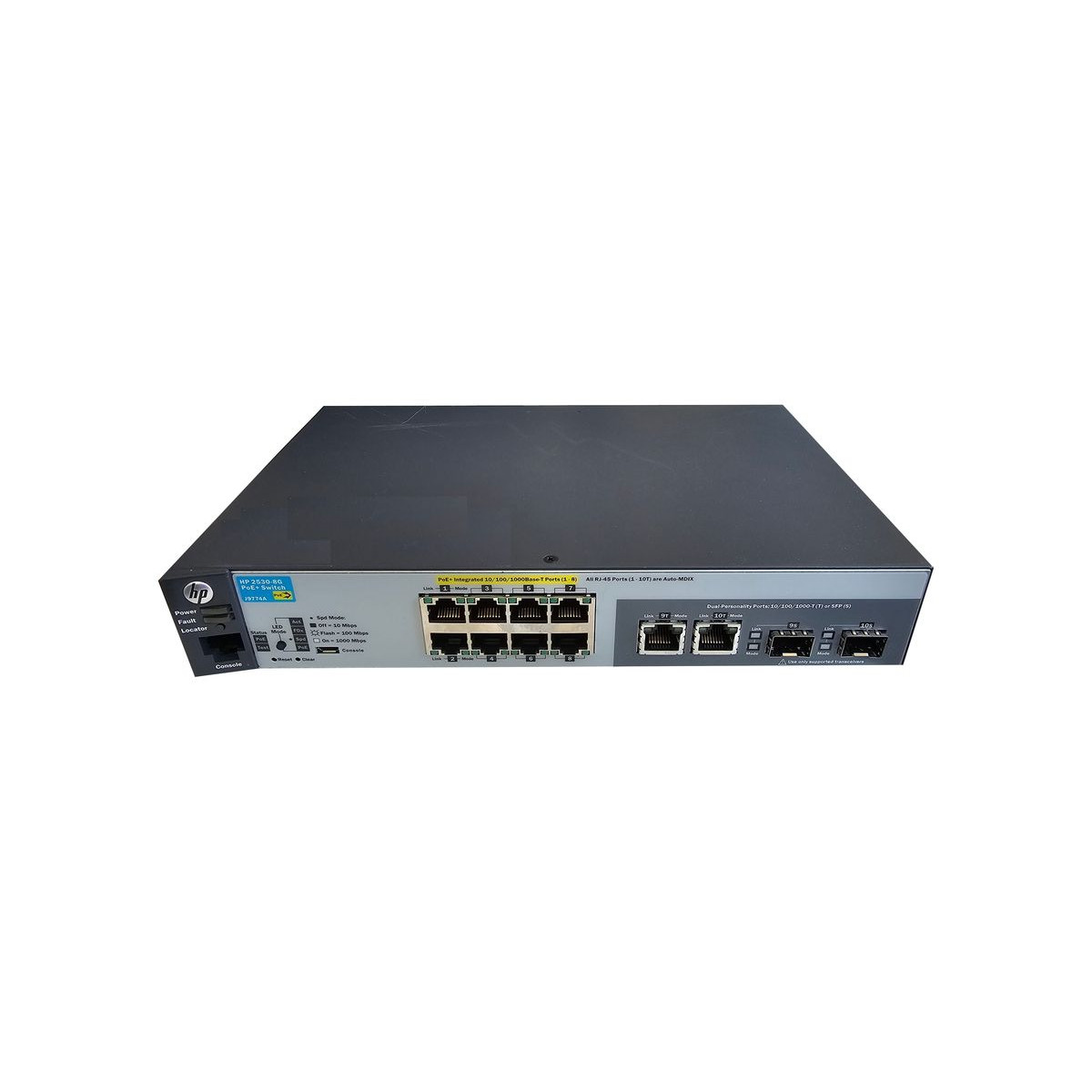 SWITCH HP 2530-8G-PoE+ 8x1GB PoE+ 2xSFP VLAN J9774A