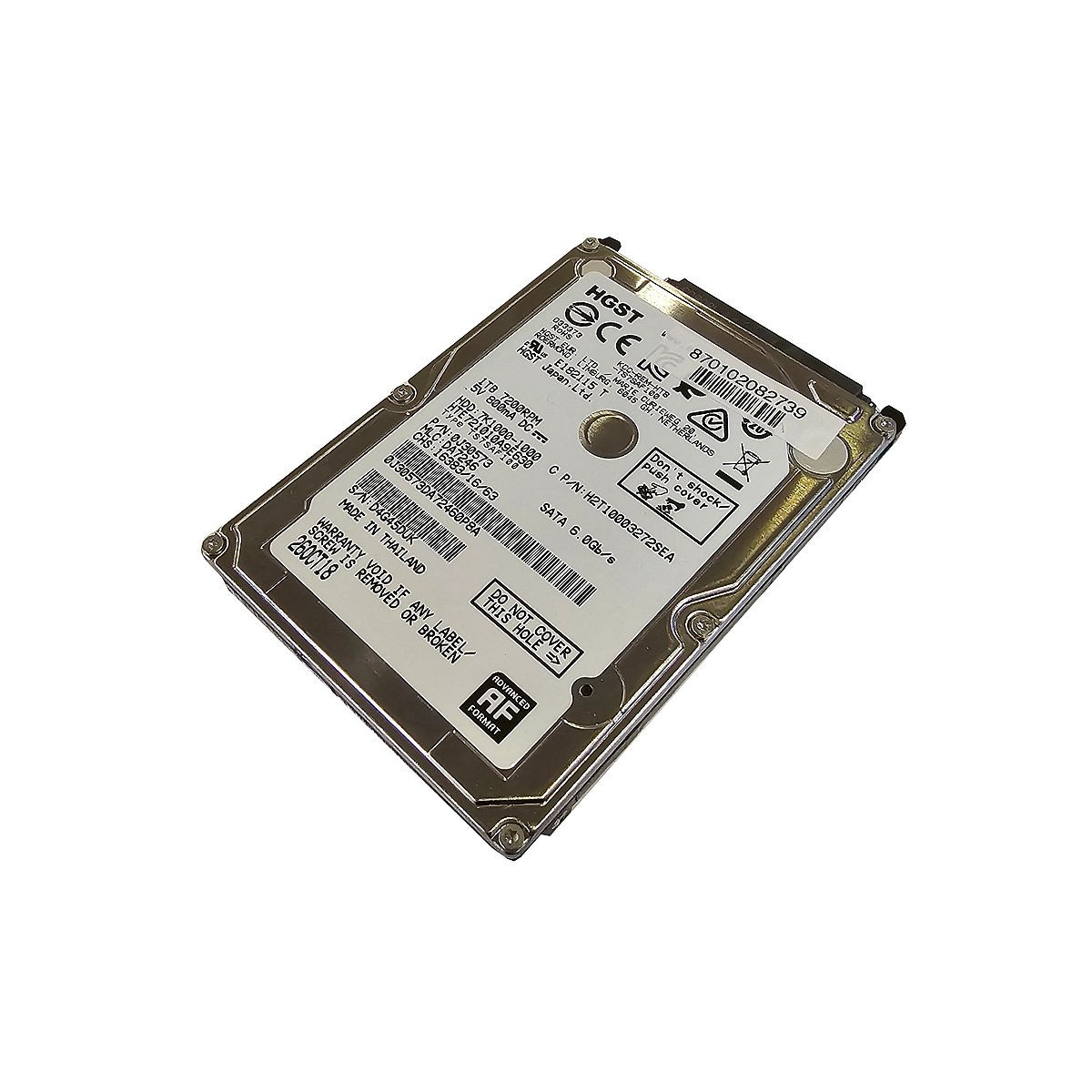 DYSK HGST 1TB SATA 7.2K 6G 2,5 SLIM 6.4CM 0J30573 H2T10003272SEA