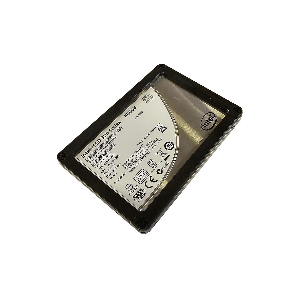 DYSK INTEL 320 SERIES 600GB SSD SATA 3G 2,5 MLC SSDSA2CW600G3