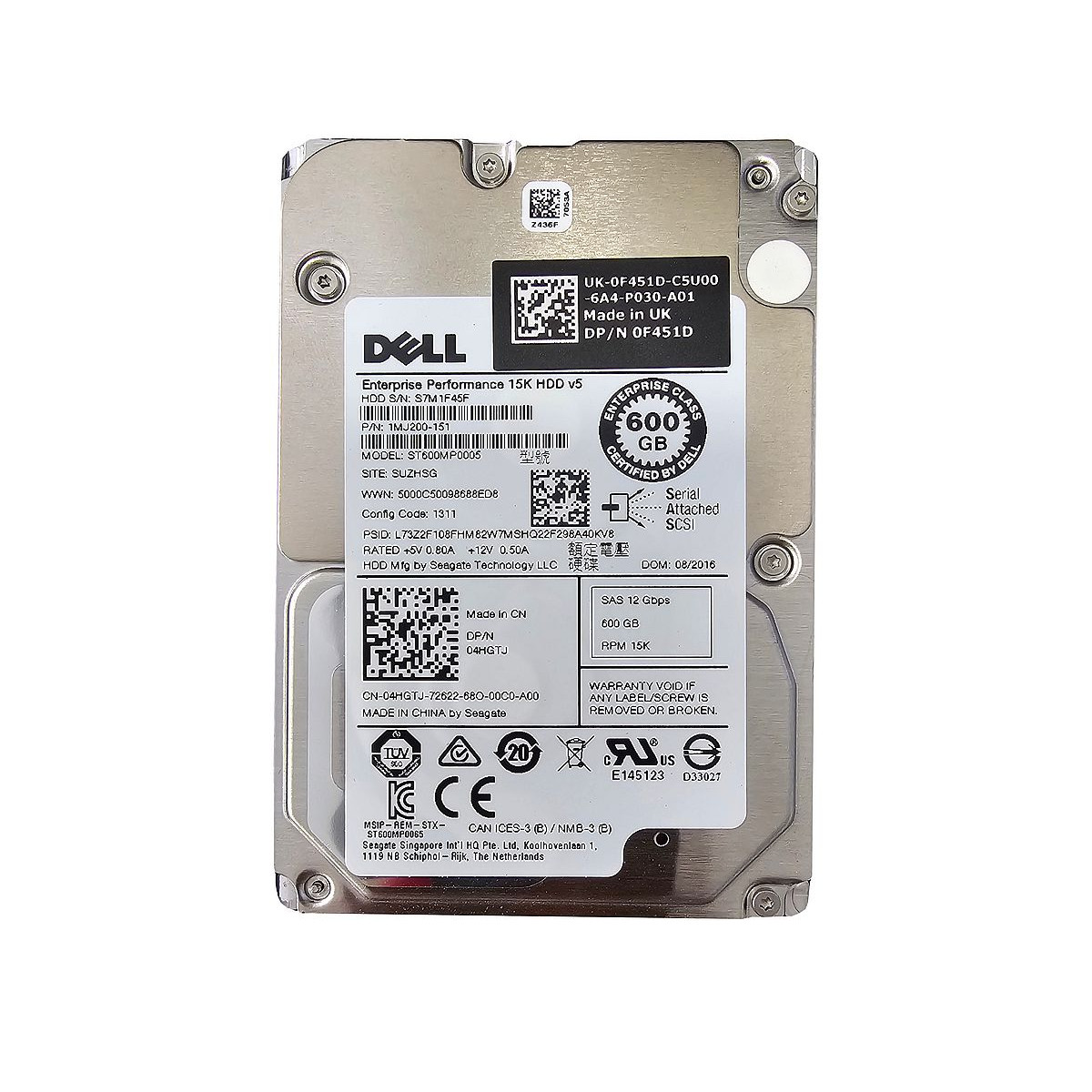 DYSK DELL SEAGATE 600GB SAS 12G 15K 2,5 04HGTJ ST600MP005