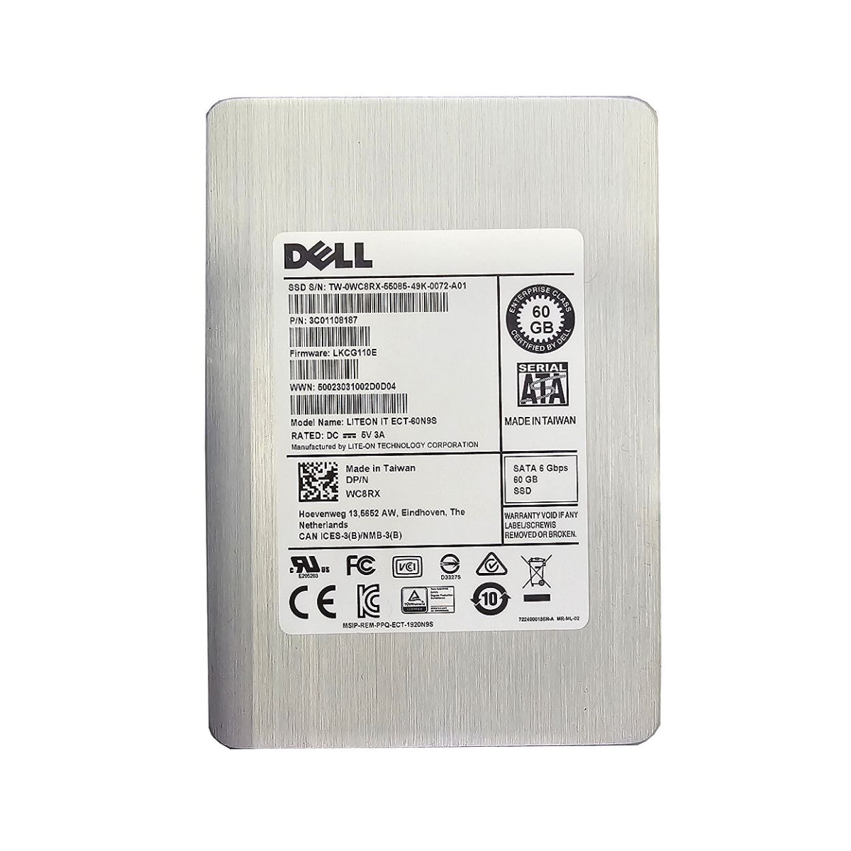 DYSK DELL LITEON 60GB SSD SATA 6G 2,5 MLC 0WC8RX