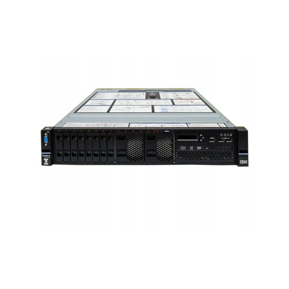 WINDOWS 2022 25CAL+IBM x3650 M5 8-CORE 128GB RAM 2x480 SSD 2x1,2TB SAS RAID