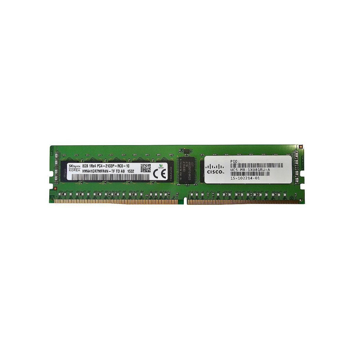 CISCO HYNIX 8GB DDR4 1Rx4 PC4-2133P HMA41GR7MFR4N-TF 15-102214-01