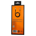 NOWY KABEL FL MINIJACK NA MINIJACK AUDIO 3.5MM 1M CZARNY AUX0066