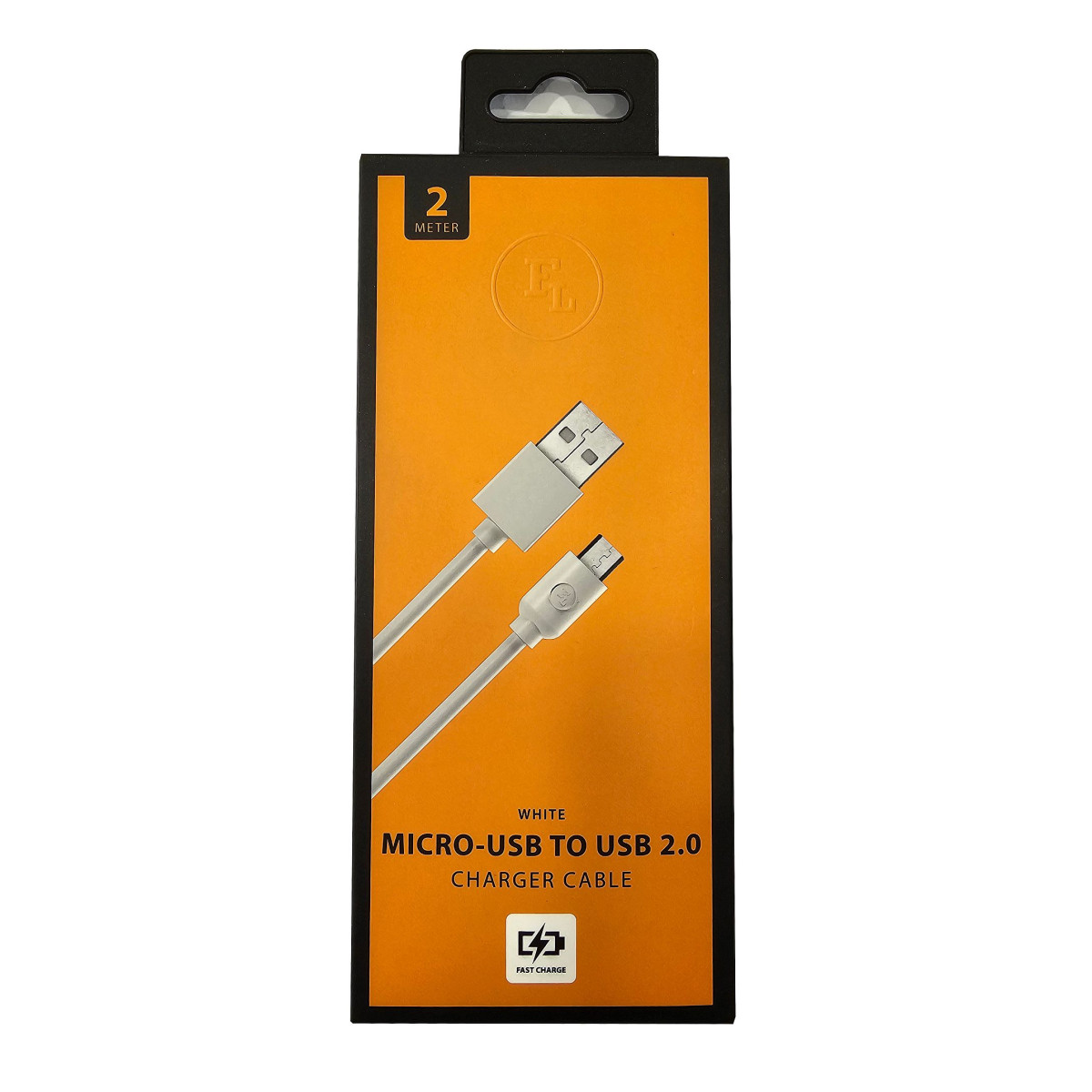 NOWY KABEL FL USB 2.0 NA MICRO USB 2M BIAŁY iOS ANDROID 10-480295