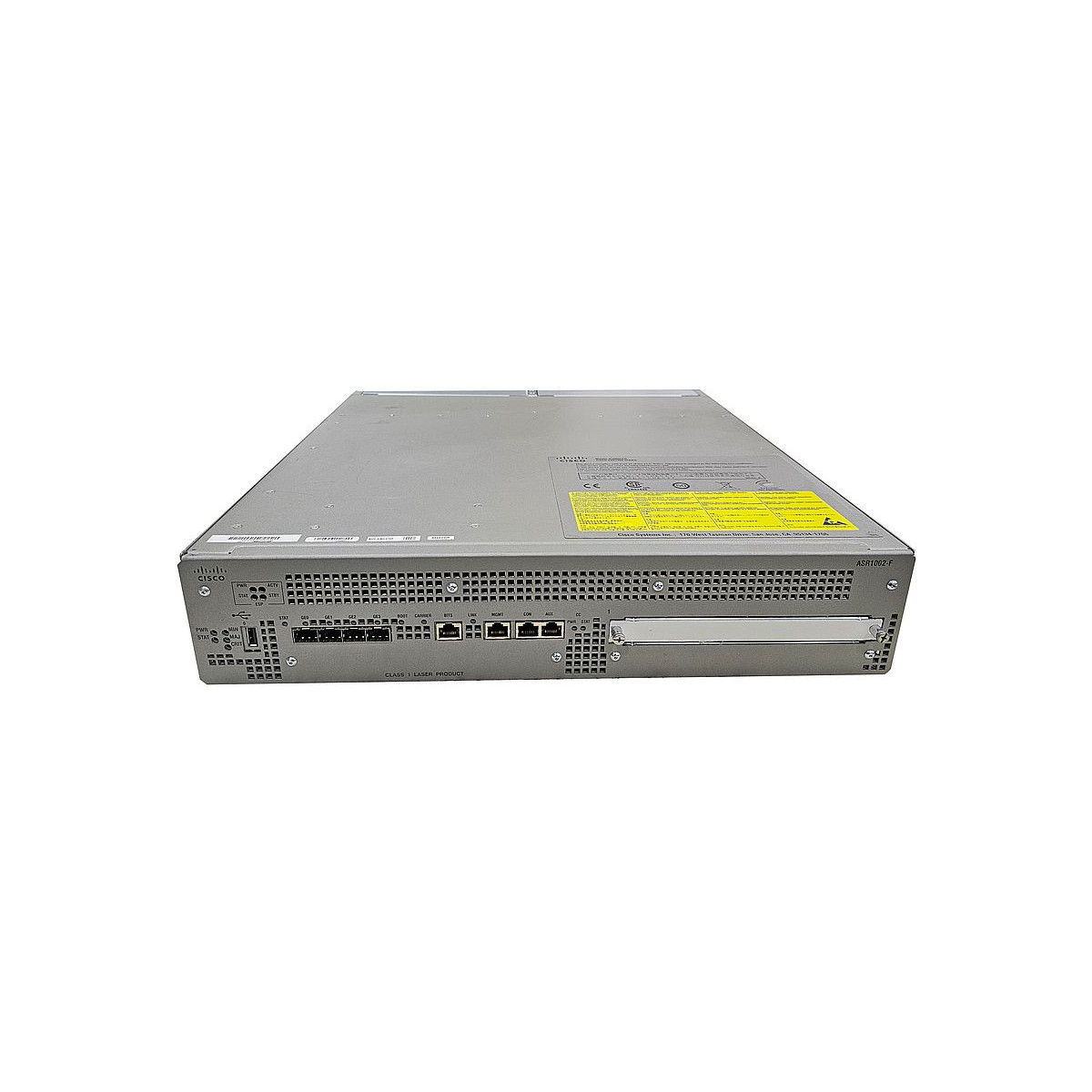 CISCO ROUTER ASR1002-F 4x1GB RJ-45 4xSFP 1xUSB 2xPSU VPN