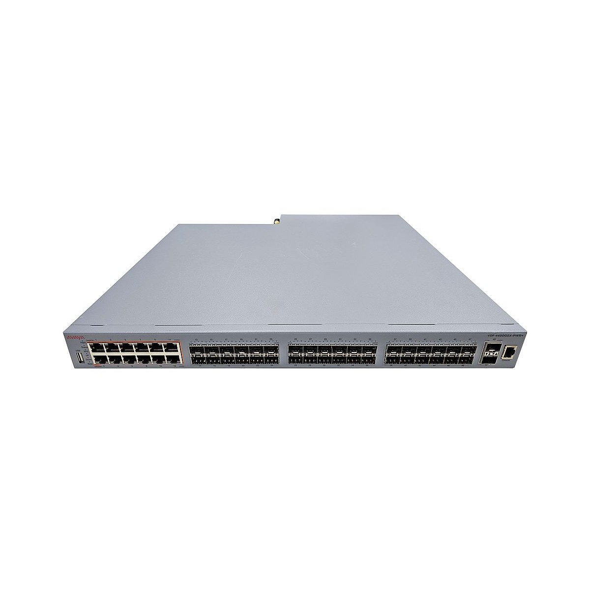 SWITCH AVAYA VSP 4450GSX-PWR+ 12x1GB PoE+ 36x1GB SFP 2x10GB SFP+