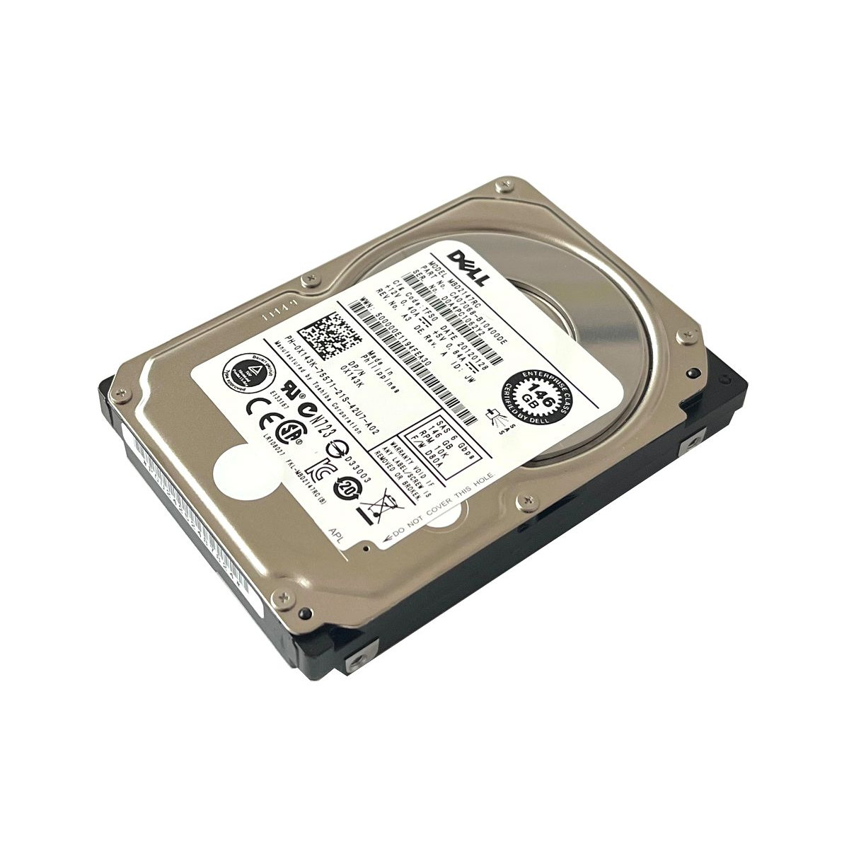 DYSK DELL 146GB SAS 6G 10K 2,5 MBD2147RC 0X143K