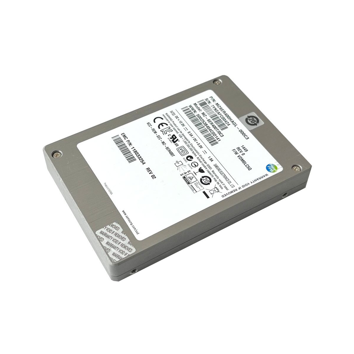 DYSK SAMSUNG ENTERPRISE 400GB SSD SAS 6G 2,5' MZ6ER400HAGL-000C3