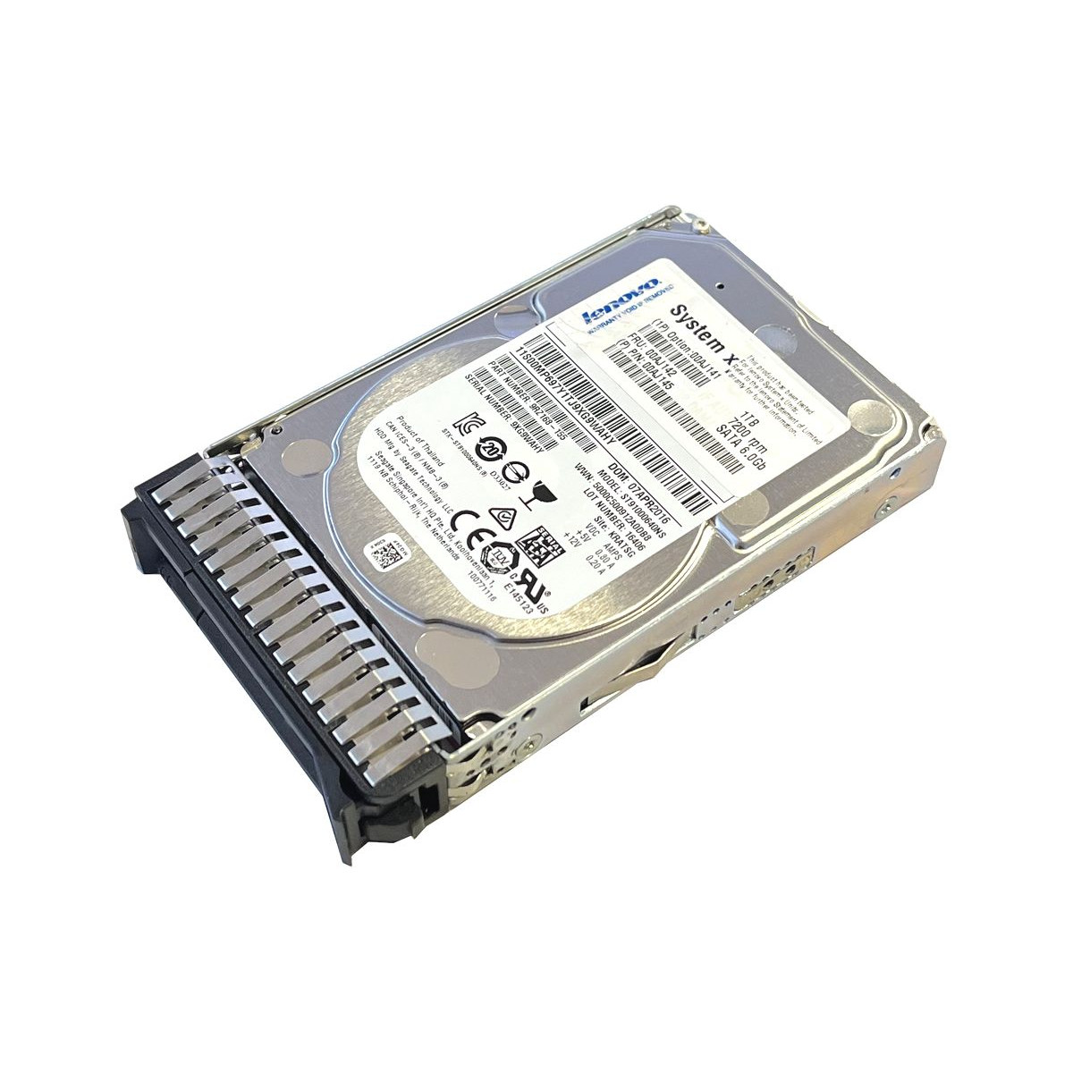 DYSK IBM 1TB SATA 6G 7.2K 2,5 RAMKA ST91000640NS 00AJ142 00AJ145