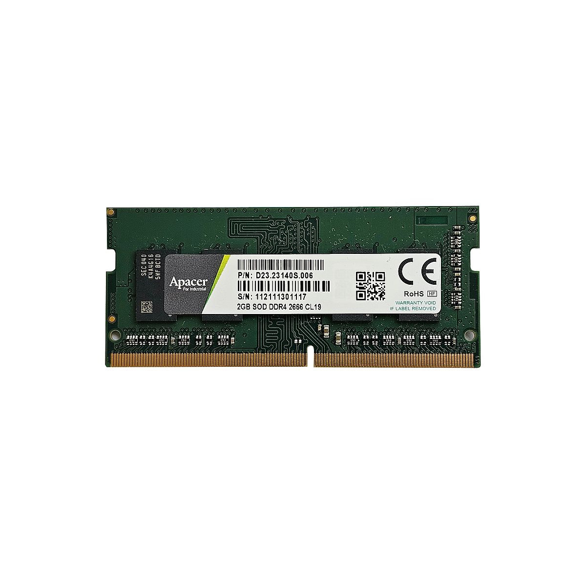 PAMIĘĆ LAPTOPOWA APACER 2GB SODIMM PC4-2666 CL19 D23.23140S.006