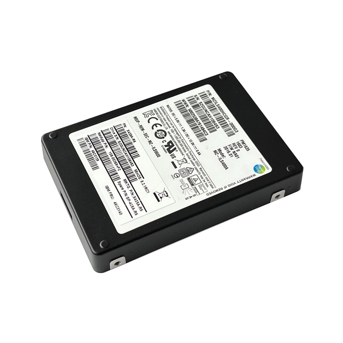 DYSK SAMSUNG PM1635 400GB SSD SAS 12G 2,5 MZ-ILS400A X438A-R6