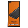 POWER BANK FL 10000mAh 20W CZARNY USB C/USB MICRO/USB KABEL SZYBKO ŁADUJE