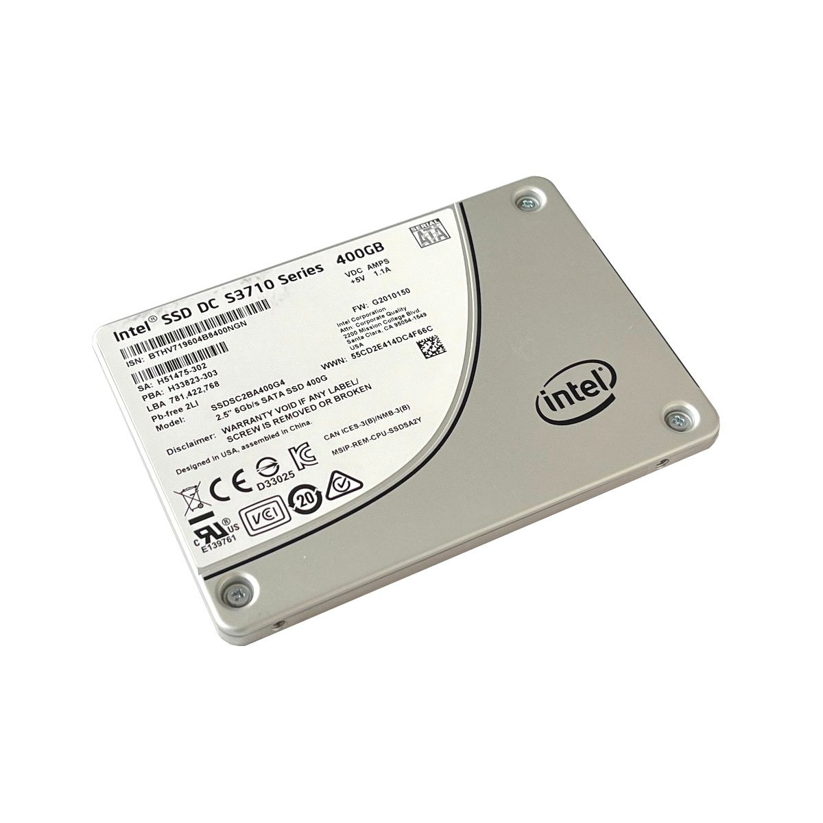 DYSK INTEL 400GB SSD SATA DC S3710 6G 2,5 SSDSC2BA400G4