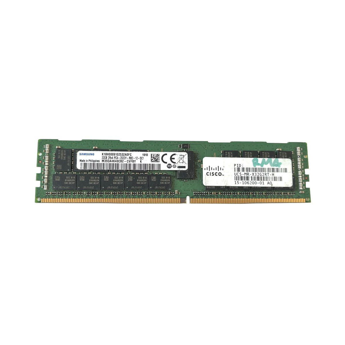 PAMIĘĆ RAM SAMSUNG CISCO 32GB 2Rx4 PC4-2933Y ECC REG M39A4K40CB2-CVFBY