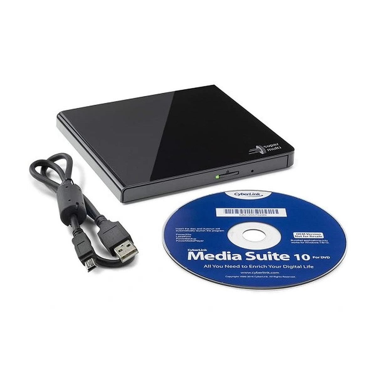 NOWA ZEWNĘTRZNA NAGRYWARKA DVD-RW HITACHI-LG GP57EB4GP57EB400 SLIM USB 2.0