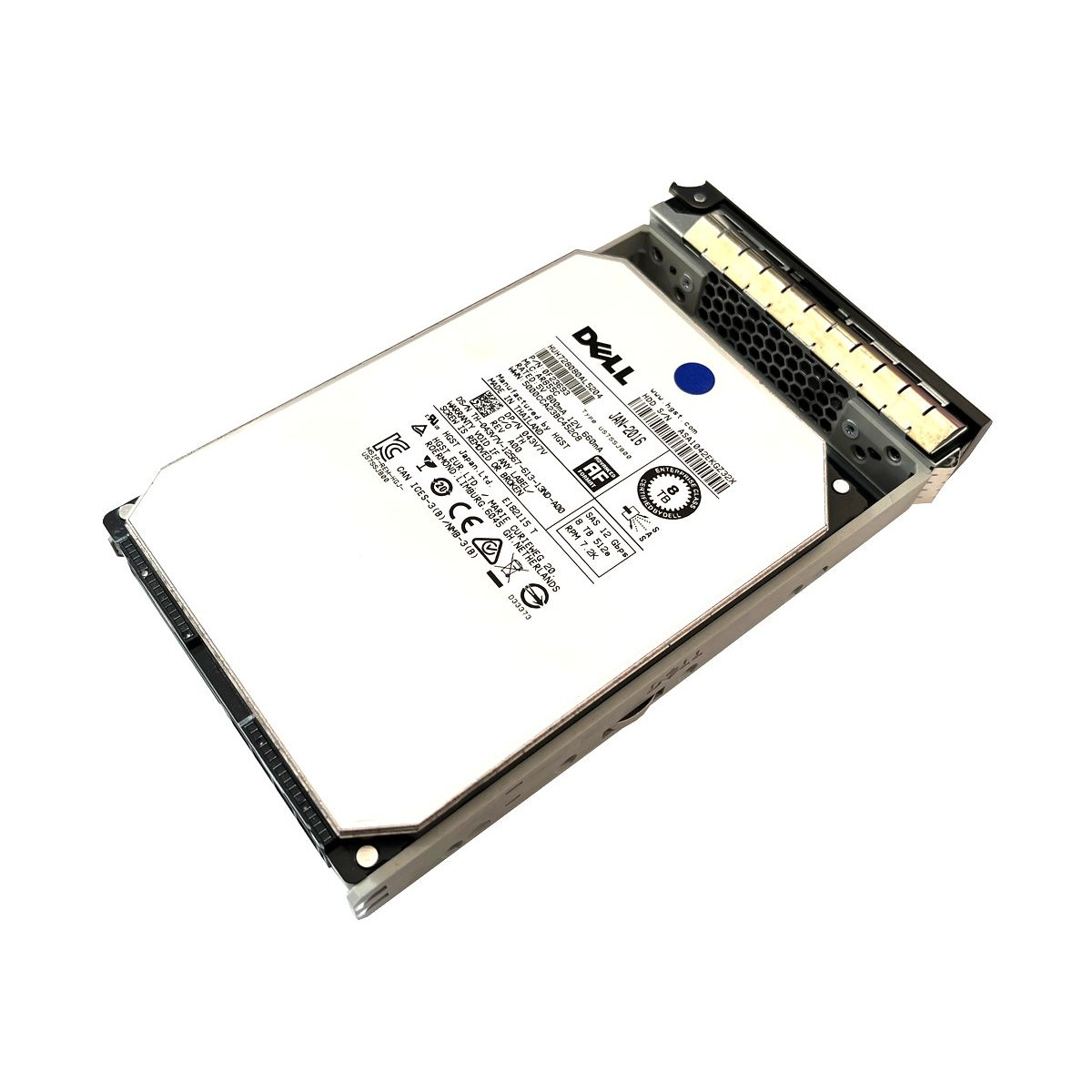 DYSK DELL HGST 8TB SAS 12G 7.2K 3,5 RAMKA HUH728080AL5204 0F23693 043V7V
