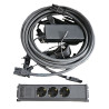 SZAFA DO BIURA iEYE GENERAL 2xPÓŁKA LISTWA PDU PODŚWIETLENIE 600x530x133MM