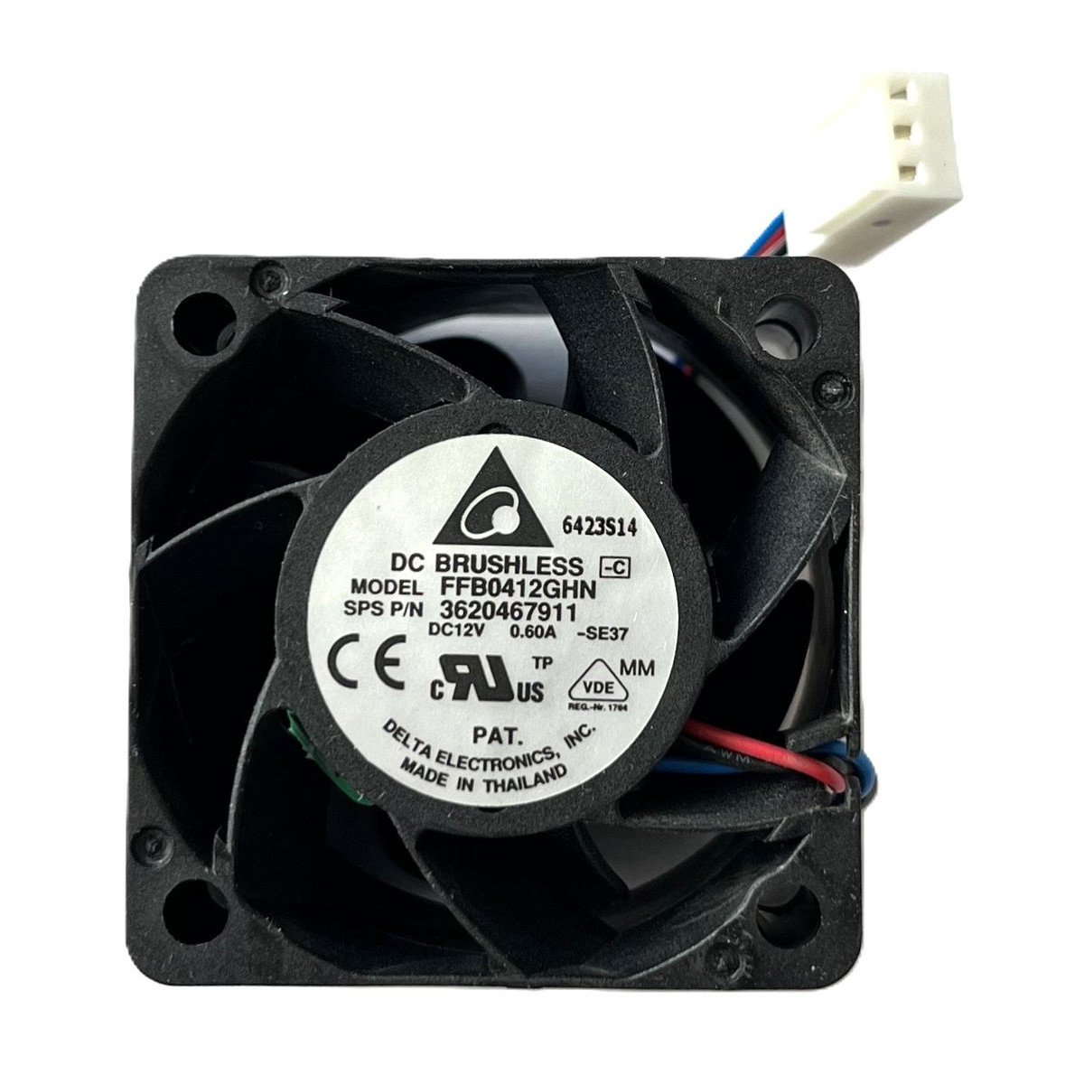 WENTYLATOR DELTA ELECTRONICS DC 12V 0.60A FFB0412GHN 40x40MM 3620467911 WENTYLATOR DELTA ELECTRONICS DC 12V 0.60A FFB0412GHN 40x40MM 3620467911