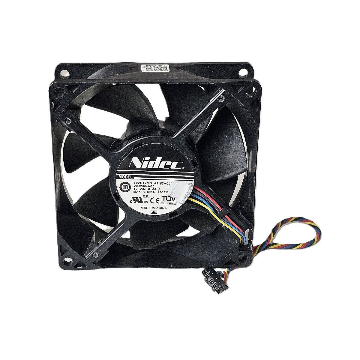WENTYLATOR NIDEC DELL PRECISION T1600 95x95 12V 0.55A 5PIN 0WC236 T92C12MS1 WENTYLATOR NIDEC DELL PRECISION T1600 95x95 12V 0.55A 5PIN 0WC236 T92C12MS1