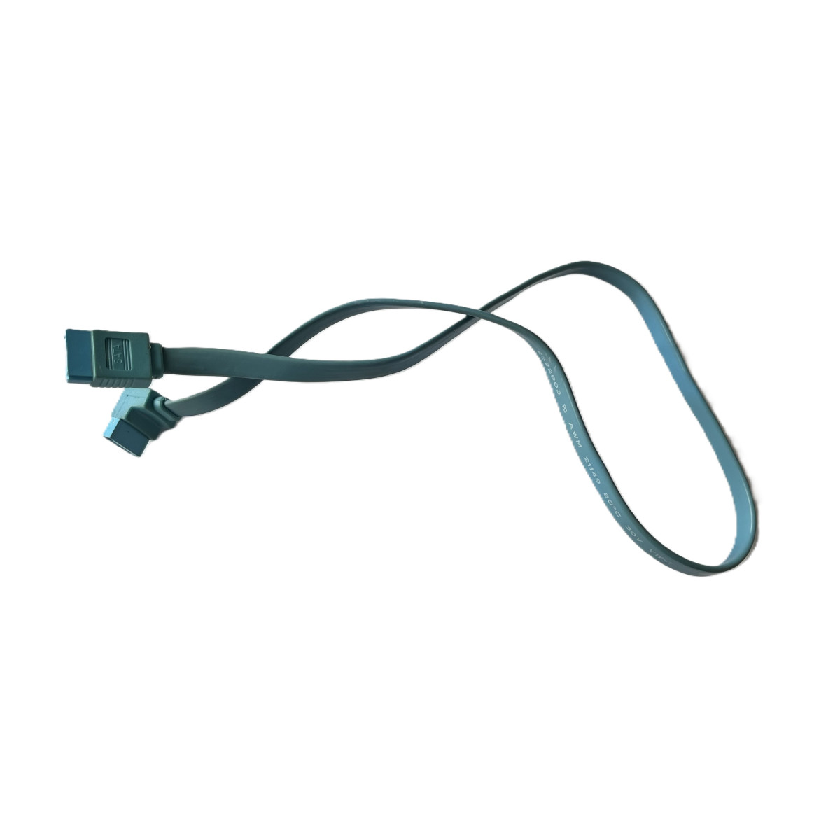 KABEL SATA PROSTY NA SATA KĄTOWY NIEBIESKI 46CM E322903