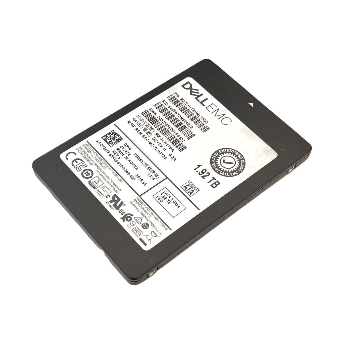 DYSK DELL EMC SAMSUNG 1.92TB SSD SATA 6G 2,5 MZ-7LH1T9A 0Y24T6 DYSK DELL EMC SAMSUNG 1.92TB SSD SATA 6G 2,5 MZ-7LH1T9A 0Y24T6