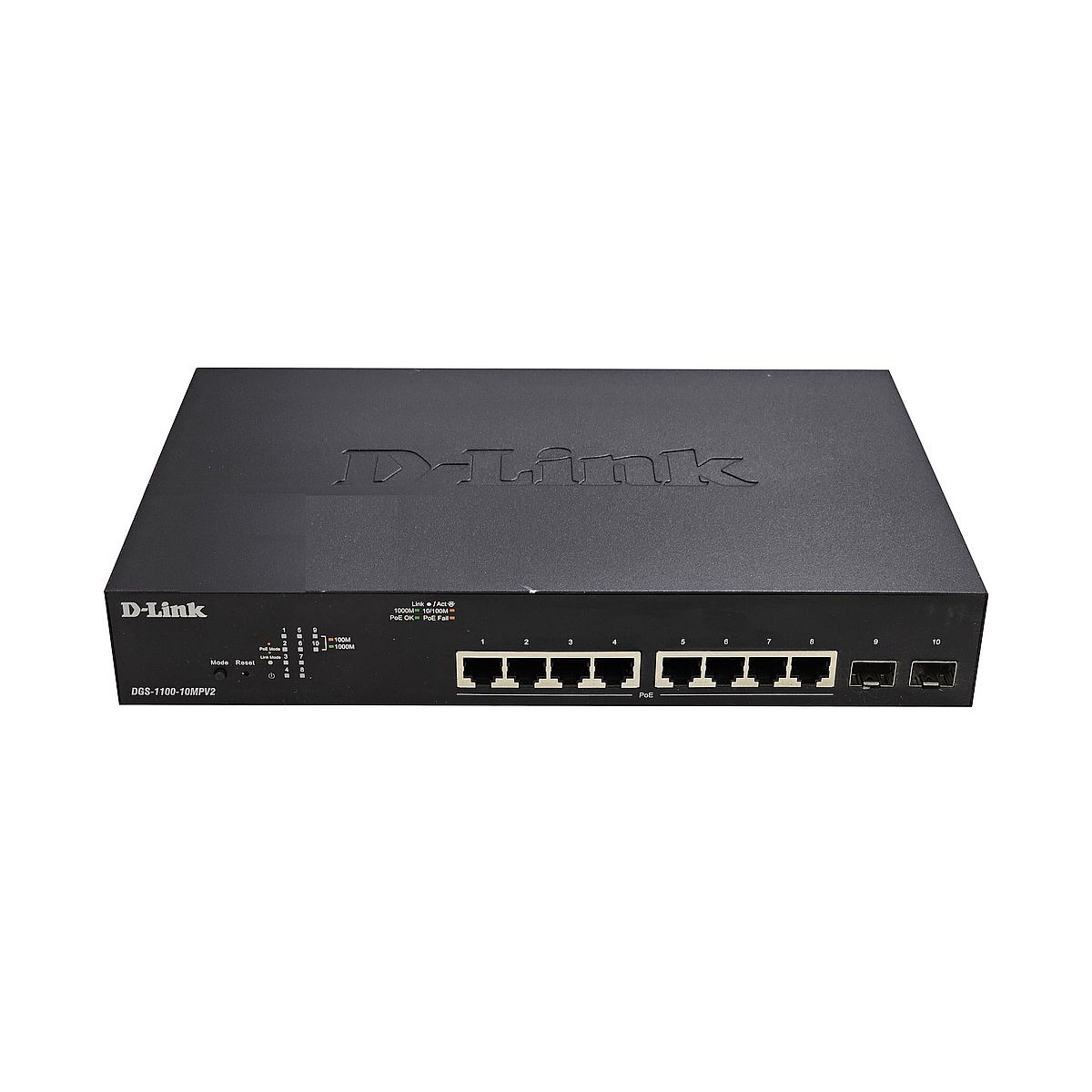 ZARZĄDZANY SWITCH D-LINK DGS-1100-10MPV2 8x1GB PoE 2xSFP VLAN
